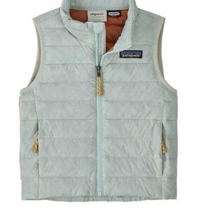 Patagonia Toddler Baby Down Sweater Vest in Pastel Green/Blue 2T
